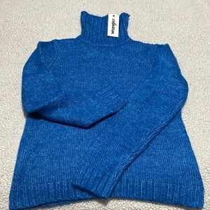 Soft blue turtle neck sweater